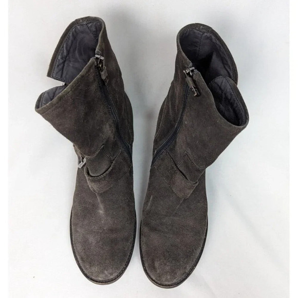 Alberto Fermani Brown Suede Leather Moto Motorcycle Riding Boots sz. US 8 EU 38 - Picture 2 of 16